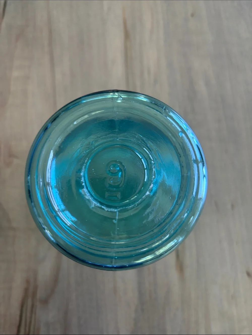 Aqua Glass Ball Mason Jars